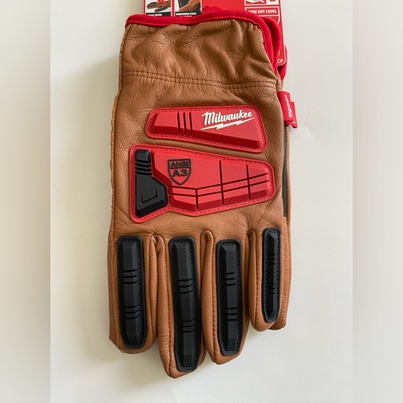 NWT Milwaukee impact cut level 3 goatskin leather gloves - Picture 5 of 9